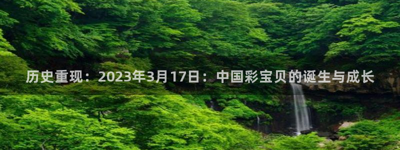 赢乐彩票3登陆：历史重现：2023年3月17日：中国彩宝贝的诞生与成长