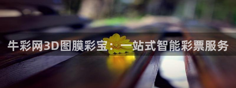 赢乐彩票主管：牛彩网3D图膜彩宝：一站式智能彩票服务
